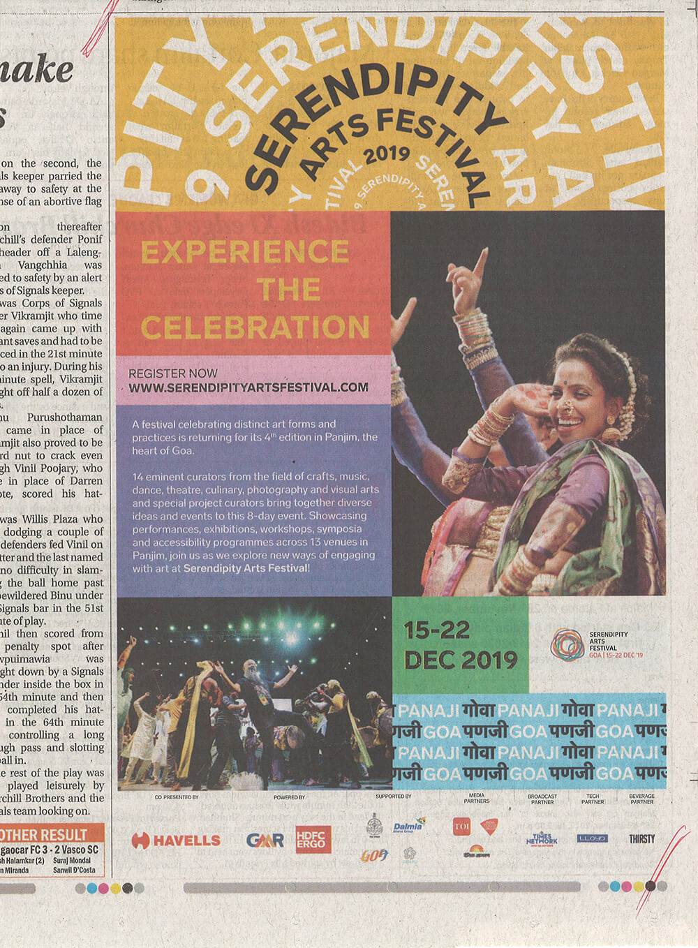 Photo of an advertisment for SAF 2019