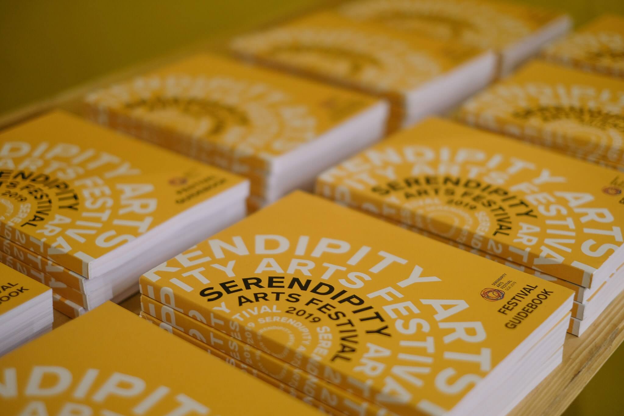 Photo of the festival guidebooks for SAF 2019