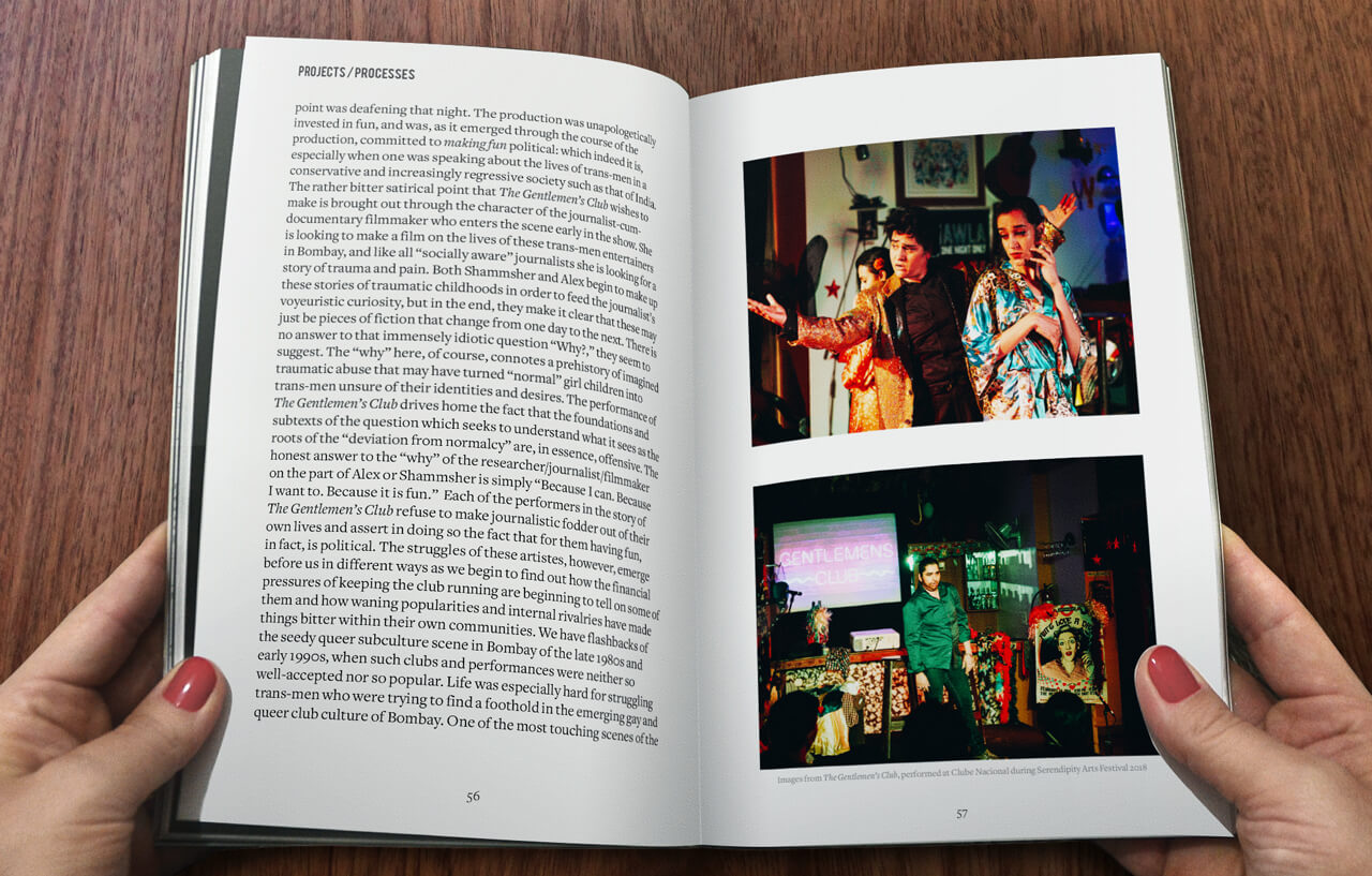 Photo of a spread from the 2019 edition of Projects/Processes